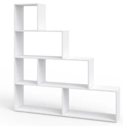 Étagère Escalier Asym Blanc