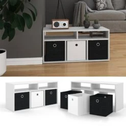 Etagère Hylda Blanc & 3 Boîtes P -Étagères Soldes Magasin ab26f2b873ee4e13be429a6d1c8f8dc8