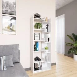 Bibliothèque Fico Blanc/sonoma -Étagères Soldes Magasin b78d4b2c4660414bbfa3c071dc32672d