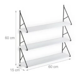 Étagère Murale Avec 3 Niveaux -Étagères Soldes Magasin bee780e1da8d4f61aa45a19d11bac42d