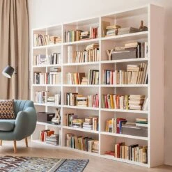 Étagères Soldes Magasin -Étagères Soldes Magasin bibliothek empire hochglanz weiss 581354