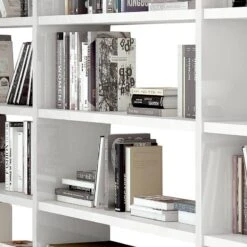 Bibliothèque Empire -Étagères Soldes Magasin bibliothek emporior hochglanz weiss 306107