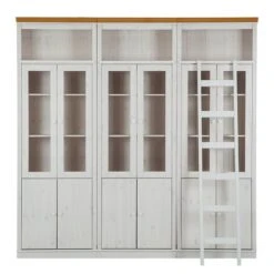 Bibliothèque Lillehammer III -Étagères Soldes Magasin buecherwand lillehammer iii kiefer massiv weiss honig 1112302