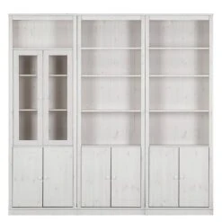 Bibliothèque Lillehammer V -Étagères Soldes Magasin buecherwand lillehammer v kiefer massiv kiefer weiss 4843728