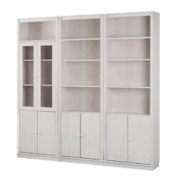 Bibliothèque Lillehammer V -Étagères Soldes Magasin buecherwand lillehammer v kiefer massiv kiefer weiss 4843732