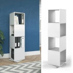 Étagère Tournante Blanc 13 Étagère Tournante Blanc -Étagères Soldes Magasin c532fe8846df422286b339662623f8c5