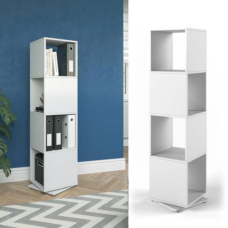 Étagère Tournante Blanc 7 Étagère Tournante Blanc – Image 5