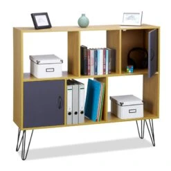 Etagère Vintage à 6 Compartiments -Étagères Soldes Magasin c7e1b1e64ee5457fb6ebf5409759a1c2