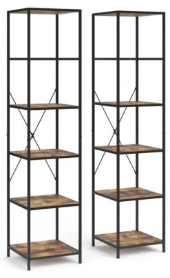 Étagère Fyrk Bois Antique Lot De 2