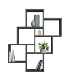 Étagère Murale 8 Compartiments - Laurio -Étagères Soldes Magasin dbcb97aeebc84fb5acd03face7a5c141