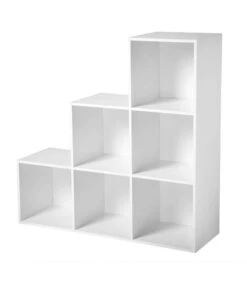 Meuble 6 Cases En Escalier -Étagères Soldes Magasin dfd4b6e5ae7b4c36bfd22cecd596c5ec