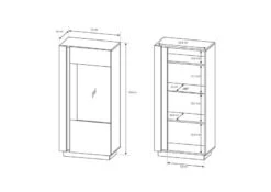 Armoire Vitrine ARCO 72 LED -Étagères Soldes Magasin e7c52cc675484bcdb1ff31b8a1548481