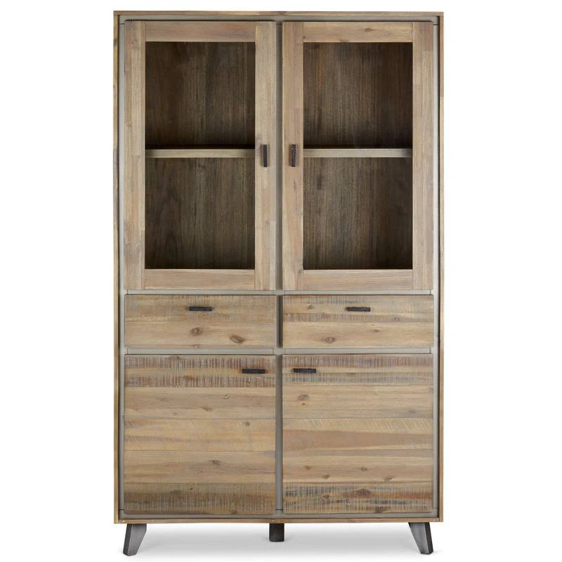Armoire Vitrine Malaga Marron 6 Armoire Vitrine Malaga Marron – Image 4