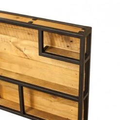 Etagère Murale Pin Recyclé Métal 60x60cm -Étagères Soldes Magasin ec75242b488e4372b08900a630743a39