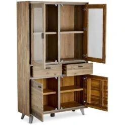 Armoire Vitrine Malaga Marron 14 Armoire Vitrine Malaga Marron -Étagères Soldes Magasin fb6f1b889a254e7081557951a8b16b50