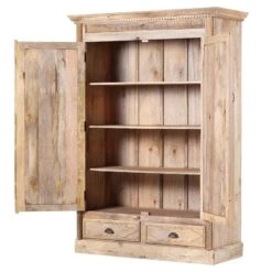 Armoire De Vestibule Cella -Étagères Soldes Magasin garderobenschrank cella mango massiv 4294512