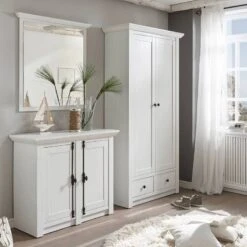 Armoire De Vestibule Geestland -Étagères Soldes Magasin garderobenschrank geestland pinie weiss dekor 4486384