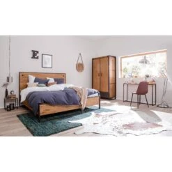 Armoire Manchester II -Étagères Soldes Magasin garderobenschrank manchester akazie teilmassiv akazie akazie anthrazit 110 cm 2 tuerig 4874972