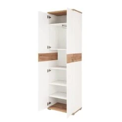 Armoire De Vestibule Nerola -Étagères Soldes Magasin garderobenschrank nerola weiss eiche dekor 4245092