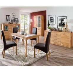 Armoire Vitrine Majona (avec éclairage) -Étagères Soldes Magasin mca direkt fenja 25 06 2014 981958