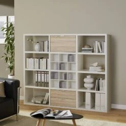 Etagère Concept V 27 Etagère Concept V -Étagères Soldes Magasin regal concept v weiss eiche dekor 1993982