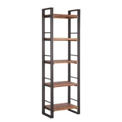 Etagère Manchester -Étagères Soldes Magasin regal manchester i akazie massiv metall 4873056