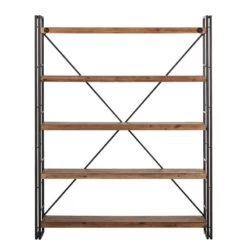Étagère MANCHESTER 4 Rangements 150 Cm -Étagères Soldes Magasin regal manchester ii akazie massiv metall 4873124