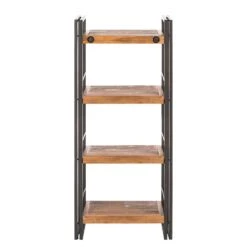 Étagère MANCHESTER 3 Rangements -Étagères Soldes Magasin regal manchester iv akazie massiv metall 4877364