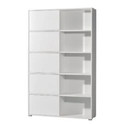 Étagère Avec Porte Coulissante Mingle I -Étagères Soldes Magasin schiebetuerenregal mingle i weiss eiche sonoma dekor 5029092