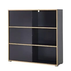 Etagère à Portes Coulissantes Mingle II -Étagères Soldes Magasin schiebetuerenregal mingle ii anthrazit eiche sonoma dekor 5029400