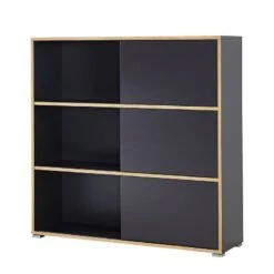 Etagère à Portes Coulissantes Mingle II -Étagères Soldes Magasin schiebetuerenregal mingle ii anthrazit eiche sonoma dekor 5029408