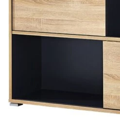 Etagère à Portes Coulissantes Mingle II -Étagères Soldes Magasin schiebetuerenregal mingle ii anthrazit eiche sonoma dekor 5029424