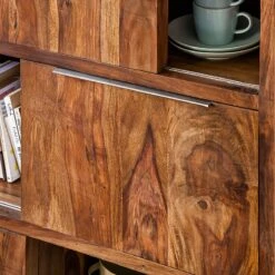 Étagère à Portes Coulissantes TRANGLE -Étagères Soldes Magasin schiebetuerenregal trangle sheesham massiv 676050