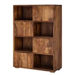 Étagère à Portes Coulissantes TRANGLE -Étagères Soldes Magasin schiebetuerenregal trangle sheesham massiv 702702