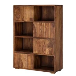 Étagère à Portes Coulissantes TRANGLE -Étagères Soldes Magasin schiebetuerenregal trangle sheesham massiv 702734