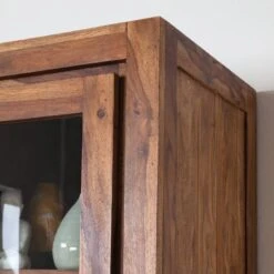 Vitrine OHIO A -Étagères Soldes Magasin vitrinenschrank ohio sheesham massiv 4257536