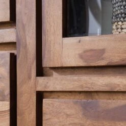 Vitrine OHIO A -Étagères Soldes Magasin vitrinenschrank ohio sheesham massiv 4257544