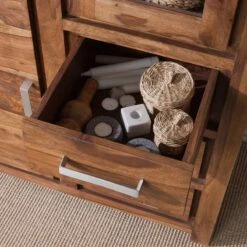 Vitrine OHIO A -Étagères Soldes Magasin vitrinenschrank ohio sheesham massiv 4257548